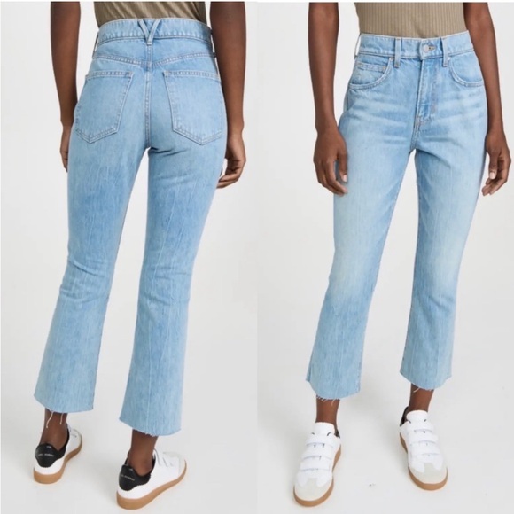 Veronica Beard Jeans Carly Kick Flare High Rise In Seaside